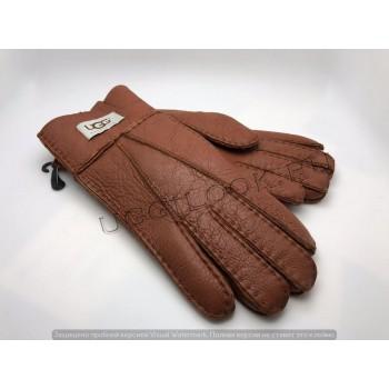 Перчатки женские кожаные UGG Ladies Gloves Терракотовые