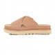  UGG Goldenstar Cross Slide Driftwood