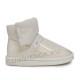 Classic Clear Quilty Boots Mini White