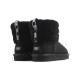 Mini Fluff Quilted Boot Black