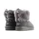 Mini Fluff Quilted Boot Charcoal