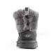 Mini Fluff Quilted Boot Charcoal