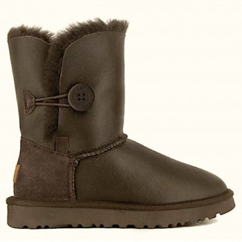 UGG Bailey Button Metallic Chocolate