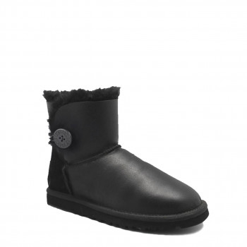 UGG Mini Bailey Button Metallic Black