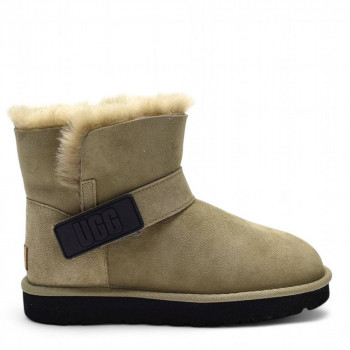 UGG Mini Bailey Graphic Logo Sued Хаки