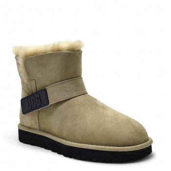 UGG Mini Bailey Graphic Logo Sued Хаки