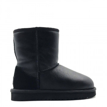 Детские UGG Classic Short Metallic Black