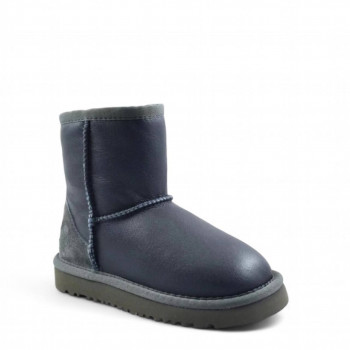 Детские UGG Classic Short Metallic Grey