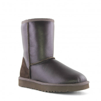 Женские UGG Classic Short Metallic Chocolate