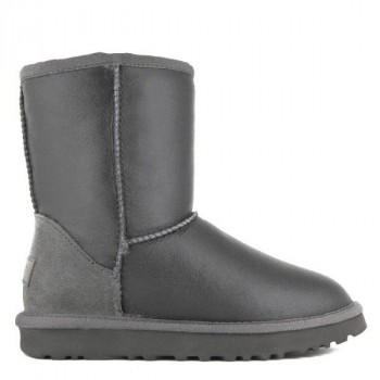 Женские UGG Classic Short Metallic Grey