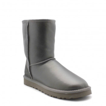 Женские UGG Classic Short Metallic Grey