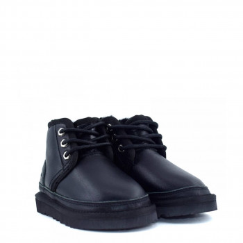 Детские UGG Neumel Zip Leather Black