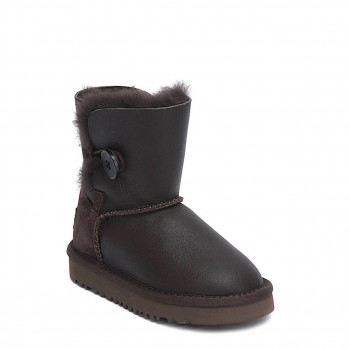 UGG Bailey Button Metallic Chocolate