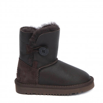 UGG Bailey Button Metallic Chocolate