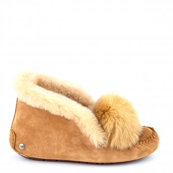 Женские UGG Alena Pom Pom Chestnut