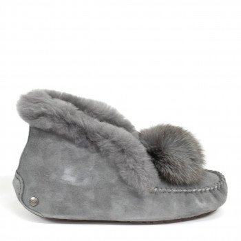 Женские UGG Alena Pom Pom Grey