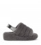 Женские меховые тапочки UGG Fluff Yeah Slide Серые