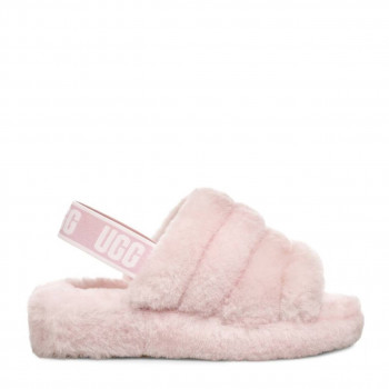 Женские тапочки UGG Fluff Yeah Slide Розовые