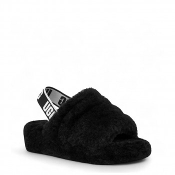 Женские тапочки UGG Fluff Yeah Slide Черные