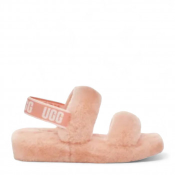 Женские меховые тапочки UGG Oh Yeah Slide Розовые