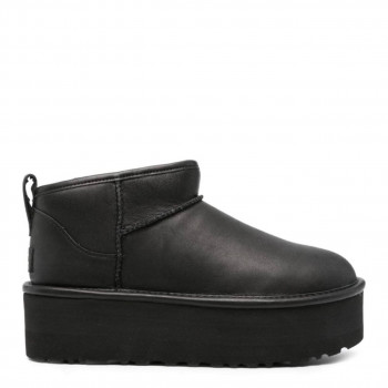 Женские UGG Ultra Mini Platform Кожаные Черные