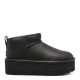 Ultra Mini Platform Leather Black