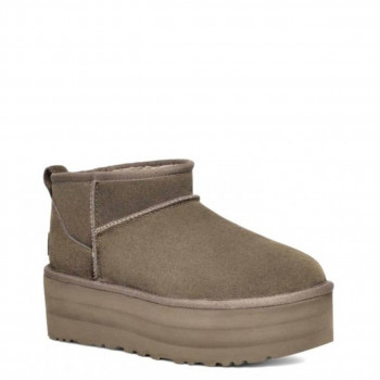 Женские UGG Ultra Mini Platform Серый-Коричневый