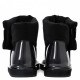 Classic Clear Quilty Boots Mini Black