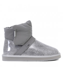 Classic Clear Quilty Boots Mini Grey силиконовые