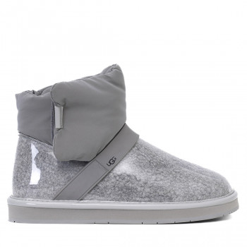 Classic Clear Quilty Boots Mini Grey силиконовые