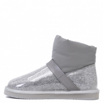 Classic Clear Quilty Boots Mini Grey силиконовые