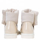 Classic Clear Quilty Boots Mini White