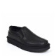 Stitch Slip On Leather Black