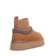 UGG Tazz Platform Knit Chestnut