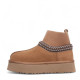 UGG Tazz Platform Knit Chestnut