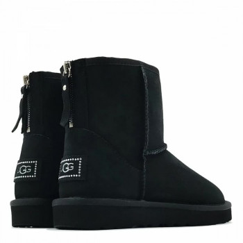 Женские UGG Classic Mini Zip II Black