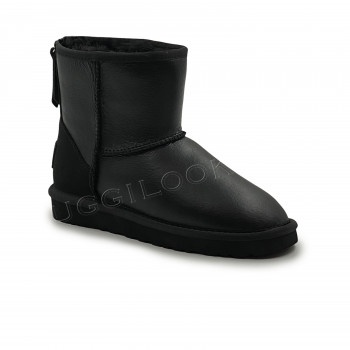 Женские UGG Classic Mini Zip Metallic Black