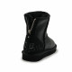 Mini Zip Boot Metallic Black