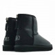 Mini Zip Boot Metallic Black