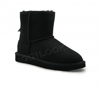 Женские UGG Classic Mini Zip II Black