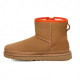 UGG Mini Zipper Tape Logo Chestnut