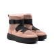 Classic Boom Buckle Boots Pink Crystal