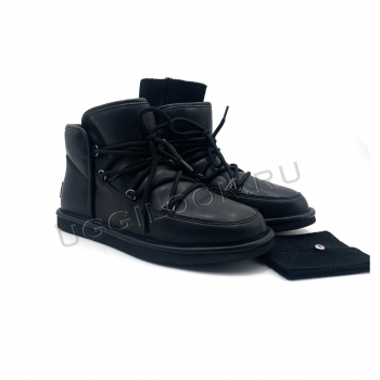Женские ботинки Ugg Lodge Mini Leather Черные