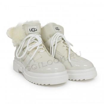 Женские ботинки Martin Patent Белые