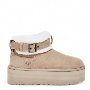  Женские UGG Ultra Mini Belted Roller Бежевые