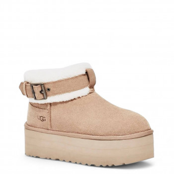  Женские UGG Ultra Mini Belted Roller Бежевые